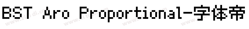 BST Aro Proportional字体转换